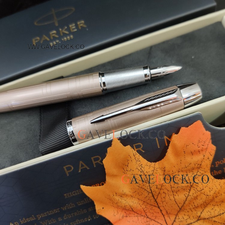 Retail PARKER IM Salmon Lacquer Fountain Pen